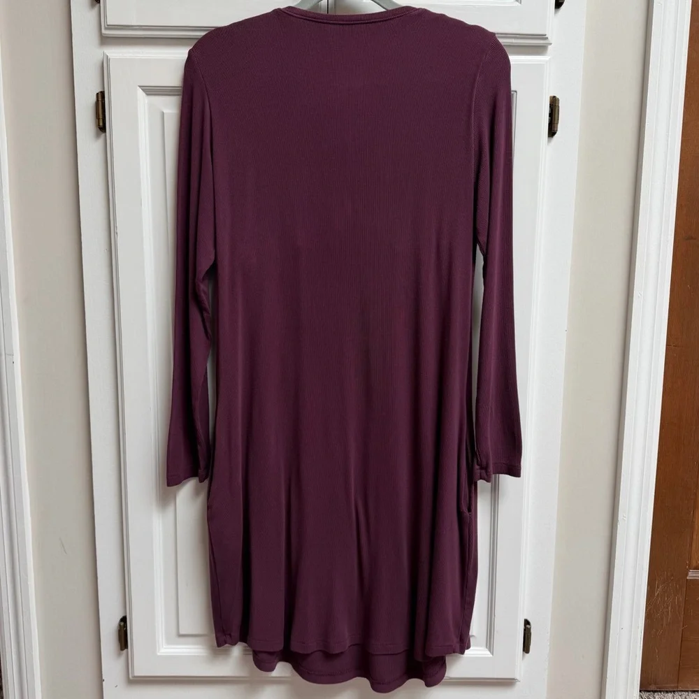 Kindred Bravely Riley Ribbed Bamboo Maternity & Nursing Nightgown Size Large - Picture 3 of 12